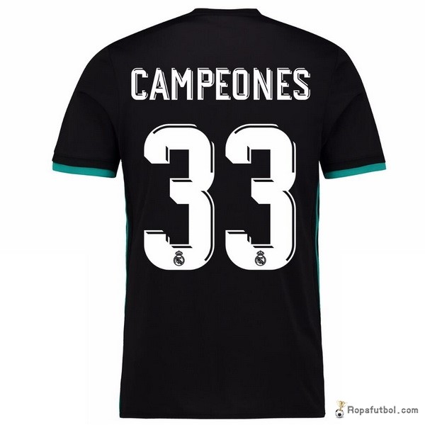 Camiseta Real Madrid Replica Segunda Ropa Campeones 2017/18